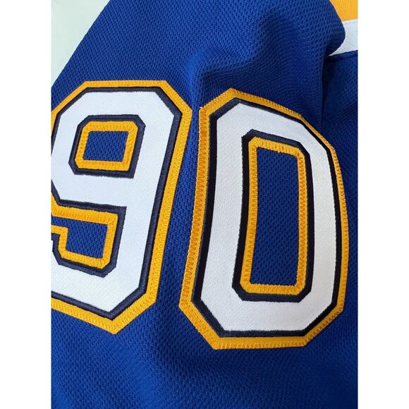 Adidas Hockey Jersey Authentic St. Louis Blues Ryan O'Reilly GT8158 Men Size 50. - Picture 11 of 13